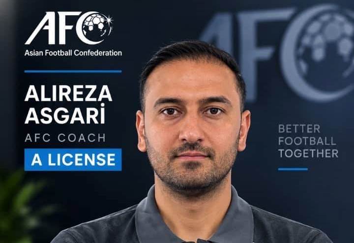 تبریک باشگاه فرهنگی ورزشی سایپا به مربی تیم فوتبال بزرگسالان بابت کسب بالاترین مدرک مربیگری فوتبال آسیا